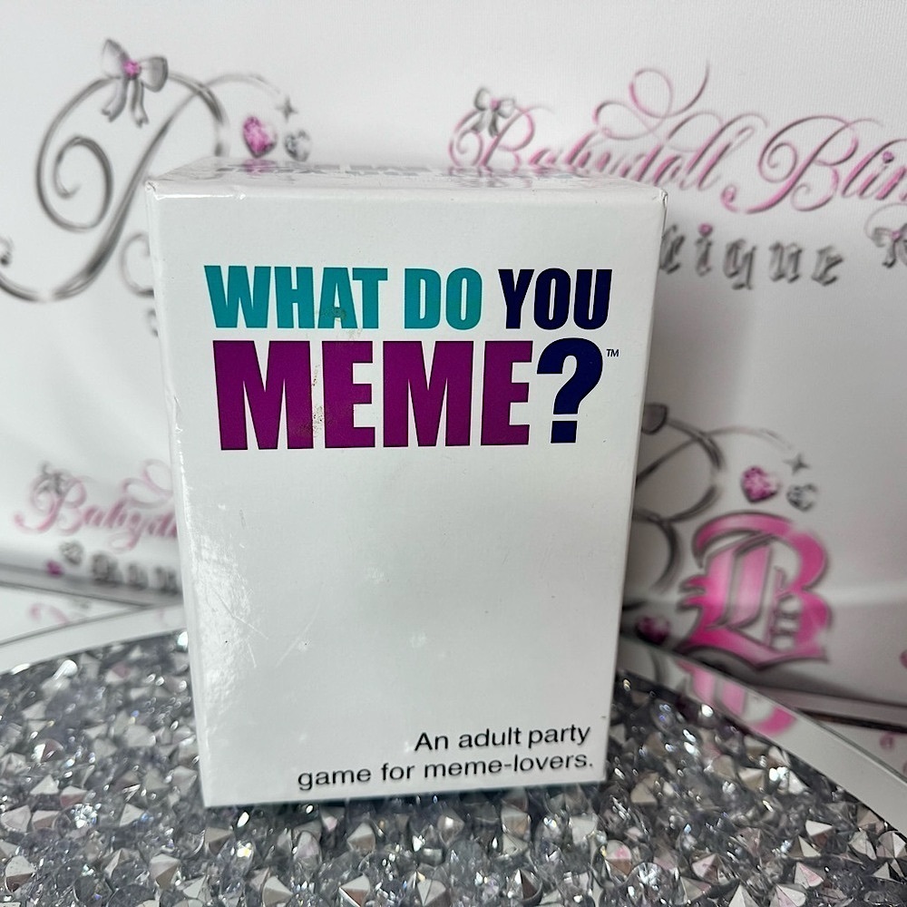 What do you meme? Game board game cards Adult Party Game - White